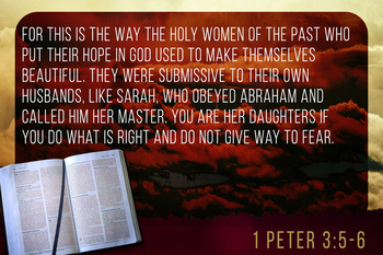 1Peter 3 5 6