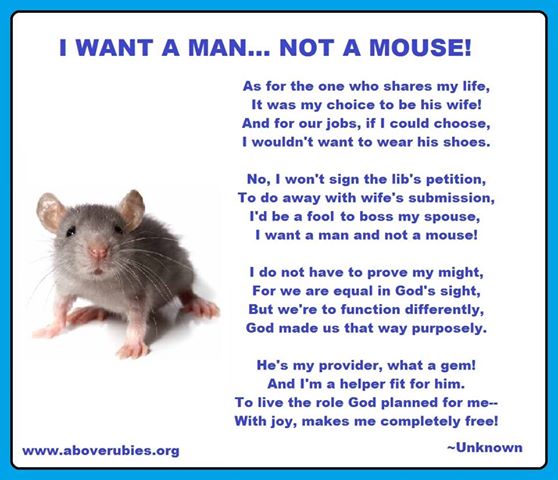 Man not a mouse