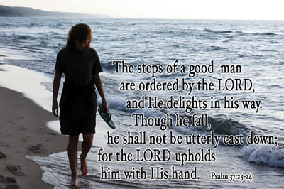 Psalm37 23-24