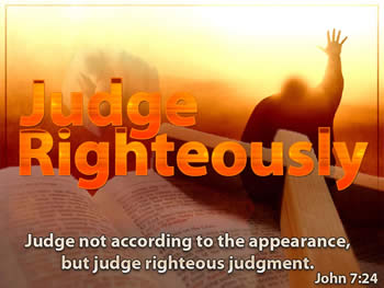 judge righteously